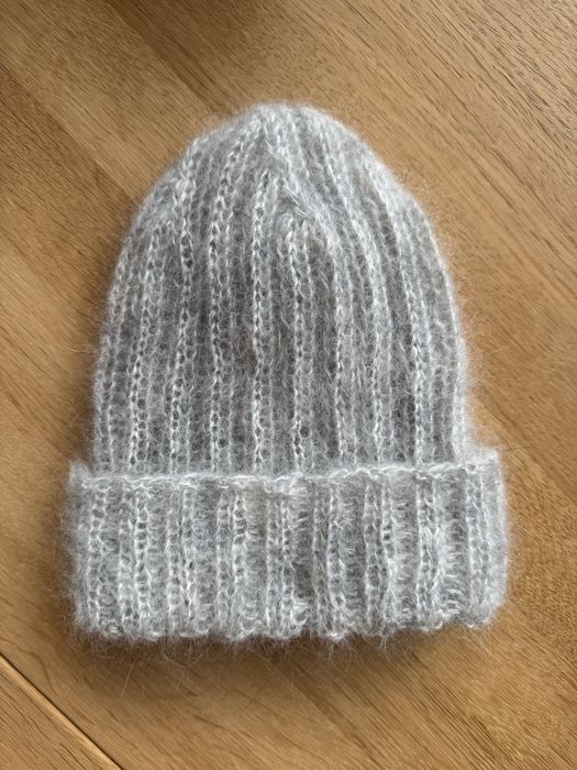 Czapka handmade moher+jedwab