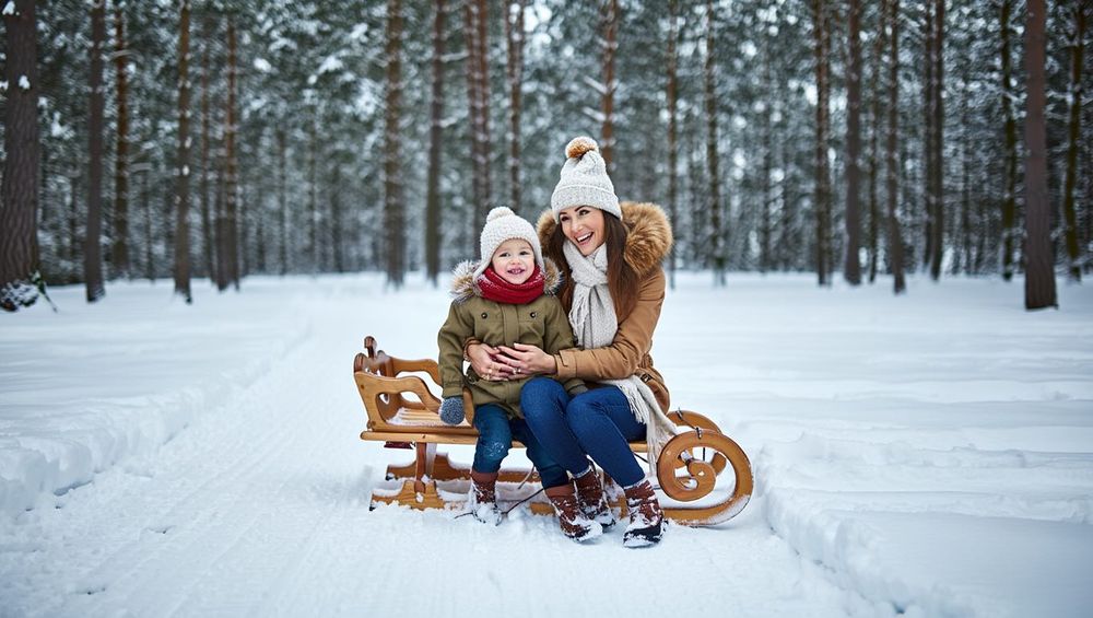Оренда дерев'яних санок для фото