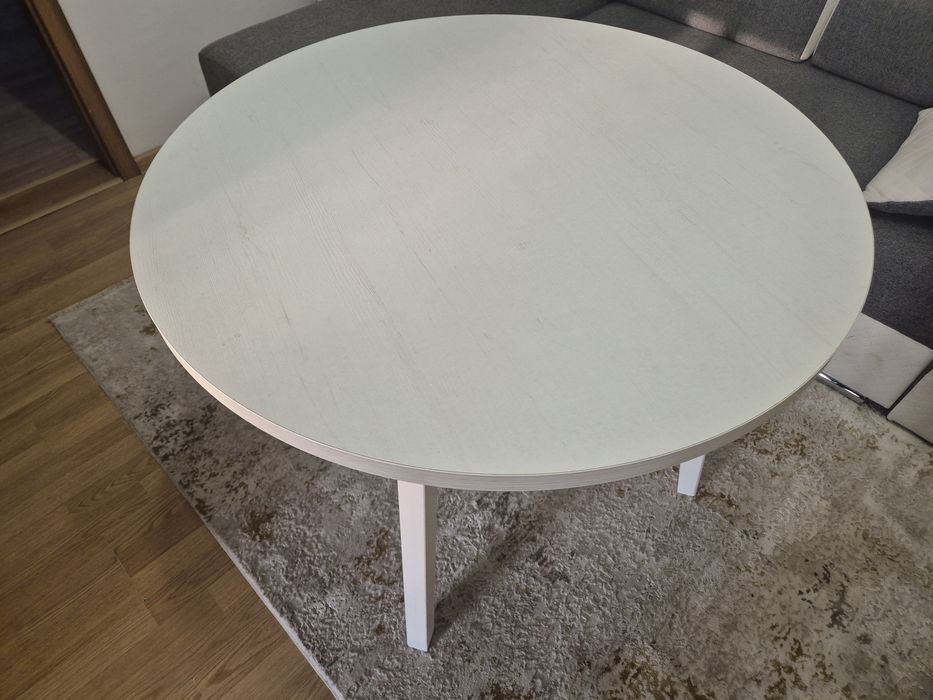 Stolik okrągły biały 100cm