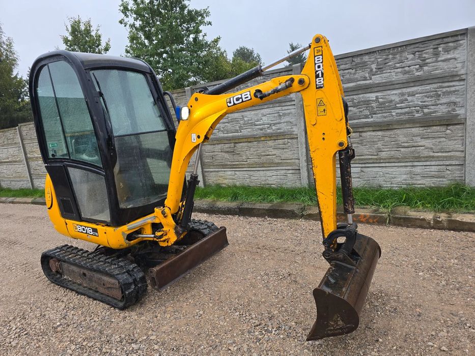 JCB  Koparka JCB 8018 - 2010 rok - cena: 48.000 bobcat cat yanmar kubota