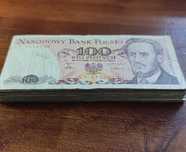 100zł Waryński PRL. 70szt