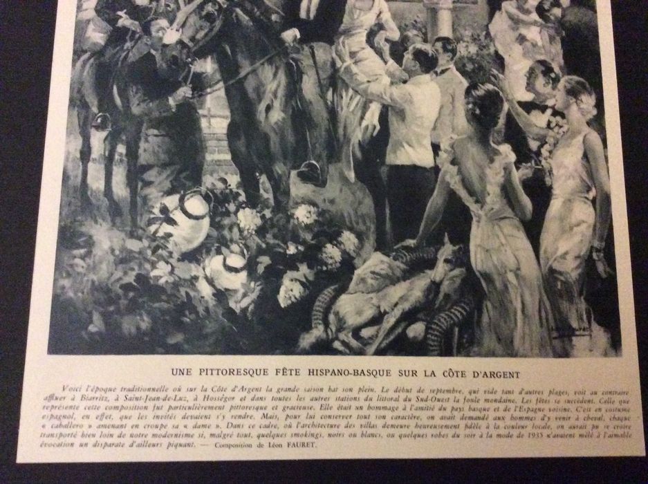 Une pittoresque fête hispano-basque sur la côte d'Argent, 1935