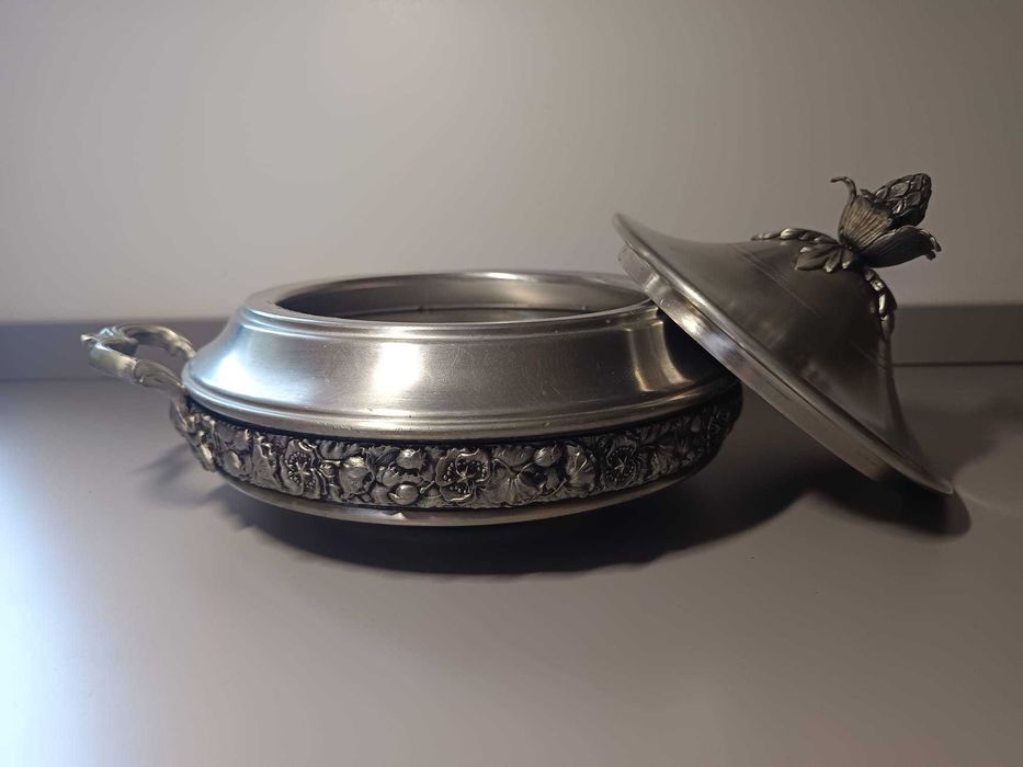 Terrina em Estanho J. Dores (J.D) – 95% Estanho Puro