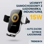 Ładowarka indukcyjna + uchwyt do auta – 2w1, HIT!