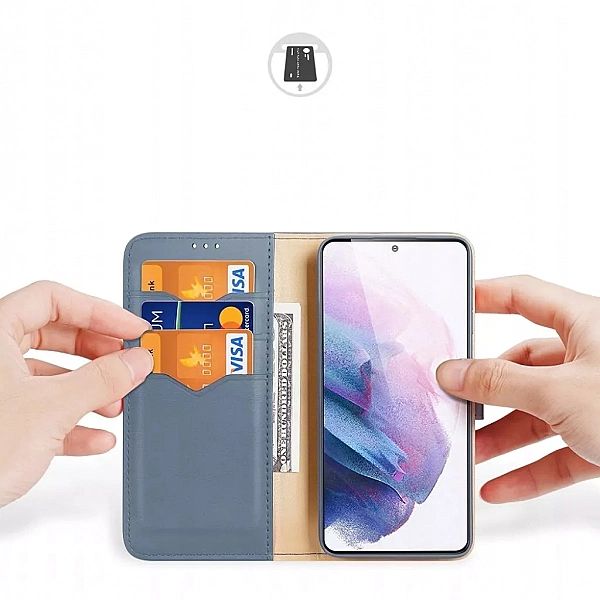 Etui Skórzane do Samsung Galaxy S21 Plus 5g Blue