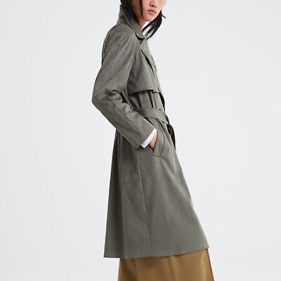 Тренч Zara кольору хакі