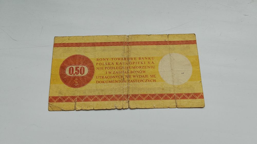 Banknot pięćdziesiąt centów