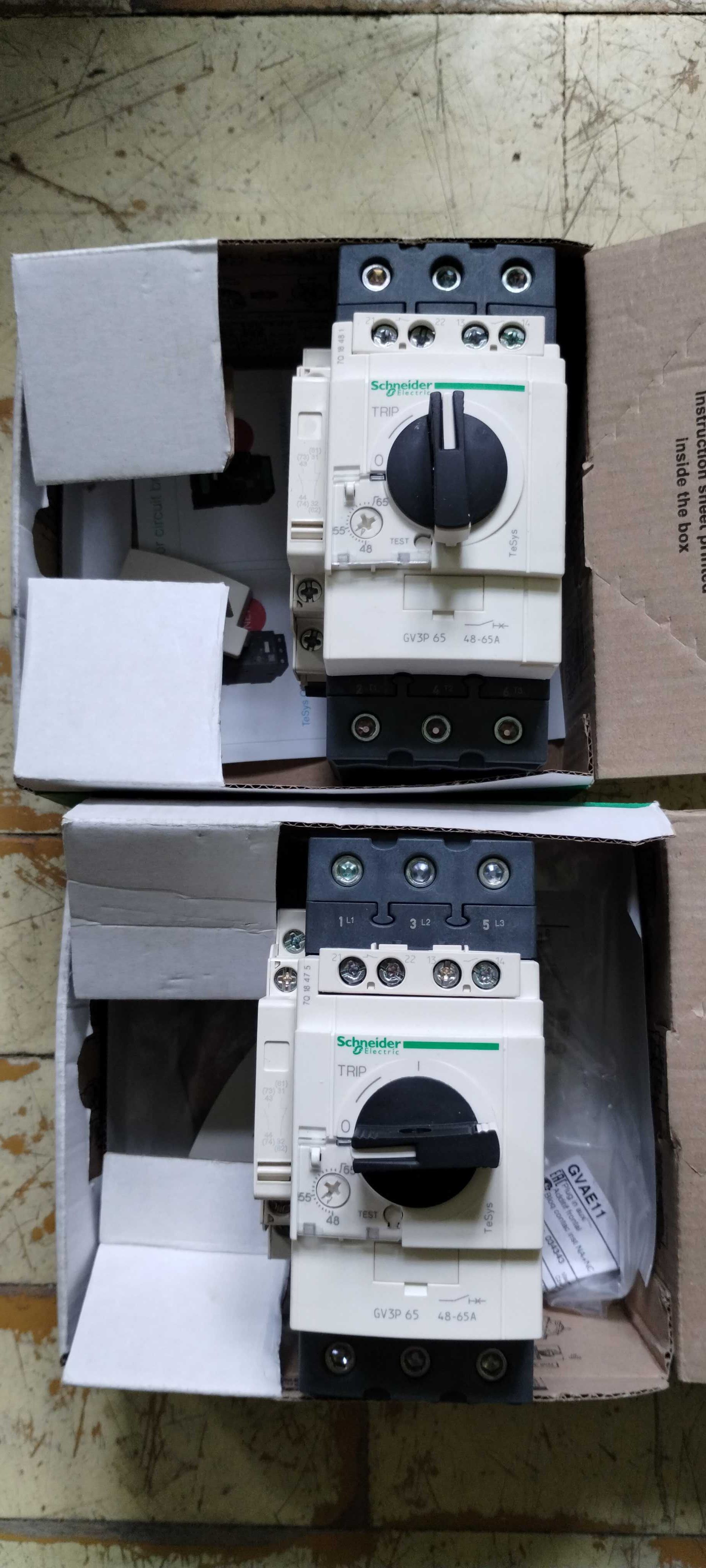 Wyłącznik silnikowy GV3P65 48-65A (klasa 10) 30kW SCHNEIDER ELECTRIC