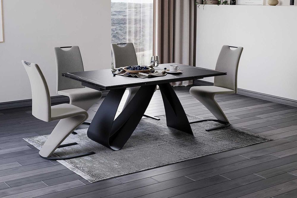 stół rozkładany DIUNA CERAMIC czarny Sahara Noir NOWY PROMOCJA STOŁY