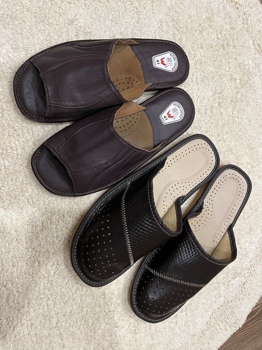 Тапки кожаные(41 р)и(44р)