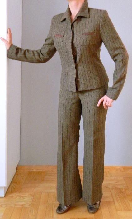 Porządny,grubszy GARNITUR DAMSKI r.36 komplet j.NOWY