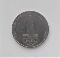 Три памятные монеты СССР 1 рубль XXII Олимпиада, 1977/79/80 г. VF/XF