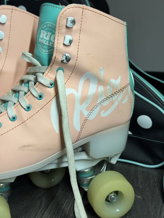 Wrotki Rio roller script ochraniacze jbm torba lemonade 42