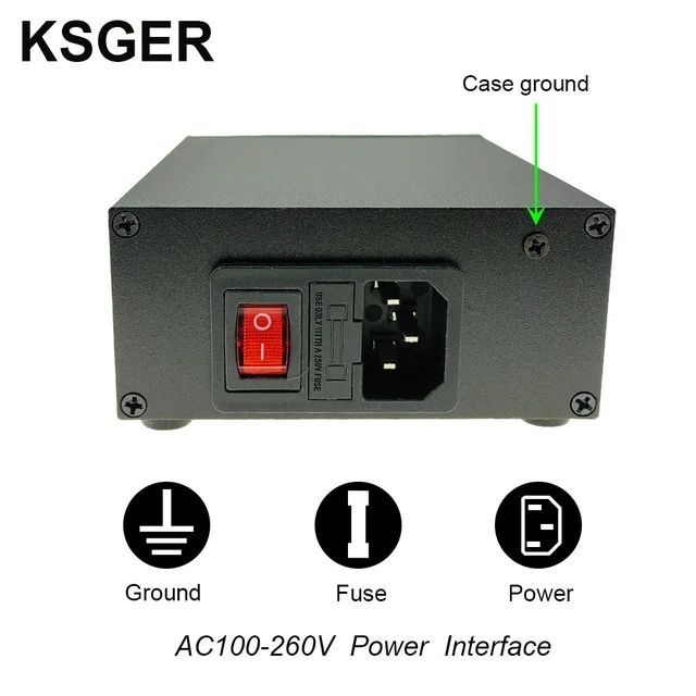 Паяльная станция паяльник KSGER T210 STC V2.3 цветной дисплей