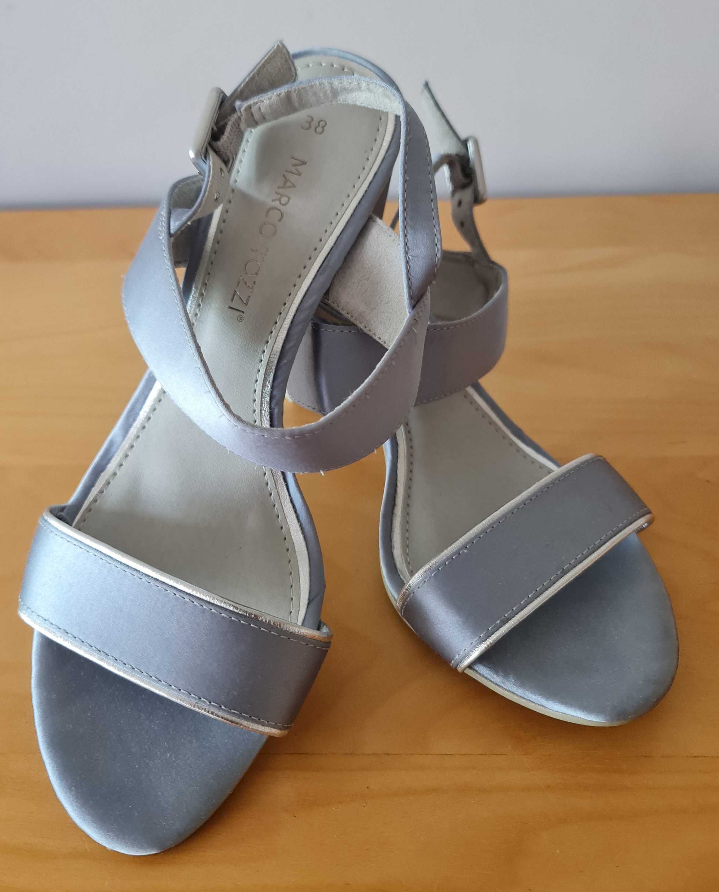 Marco Tozzi * eleganckie sandały na obcasie * 38/24,5 cm