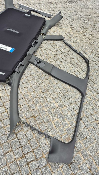 AUDI A4 B6/B7 AVANT-Teto Completo C/TODOS ACESSÓRIOS E PILARES PRETOS