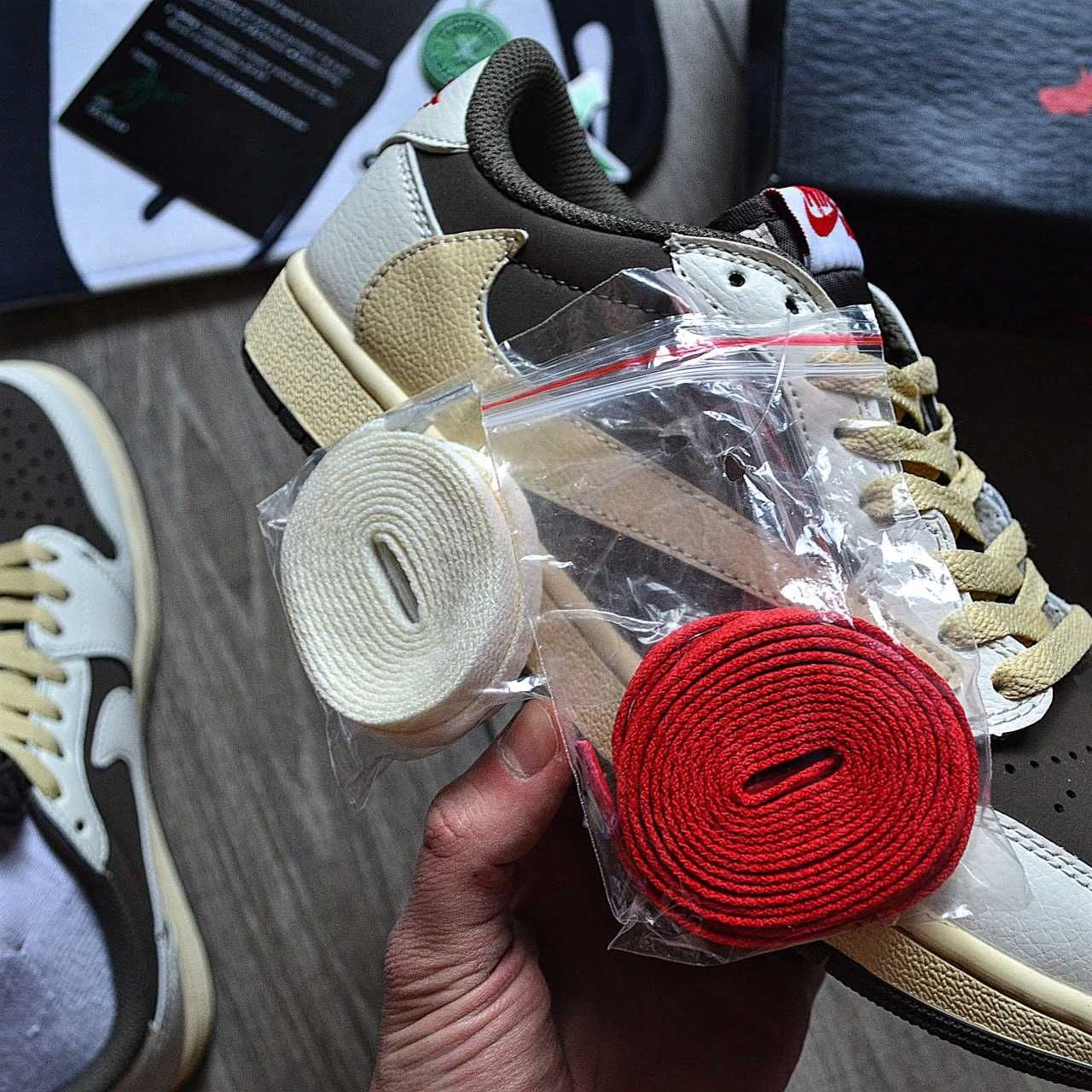 Nike Air Jordan 1 Low x Travis Scott 'Sail and Ridgerock'