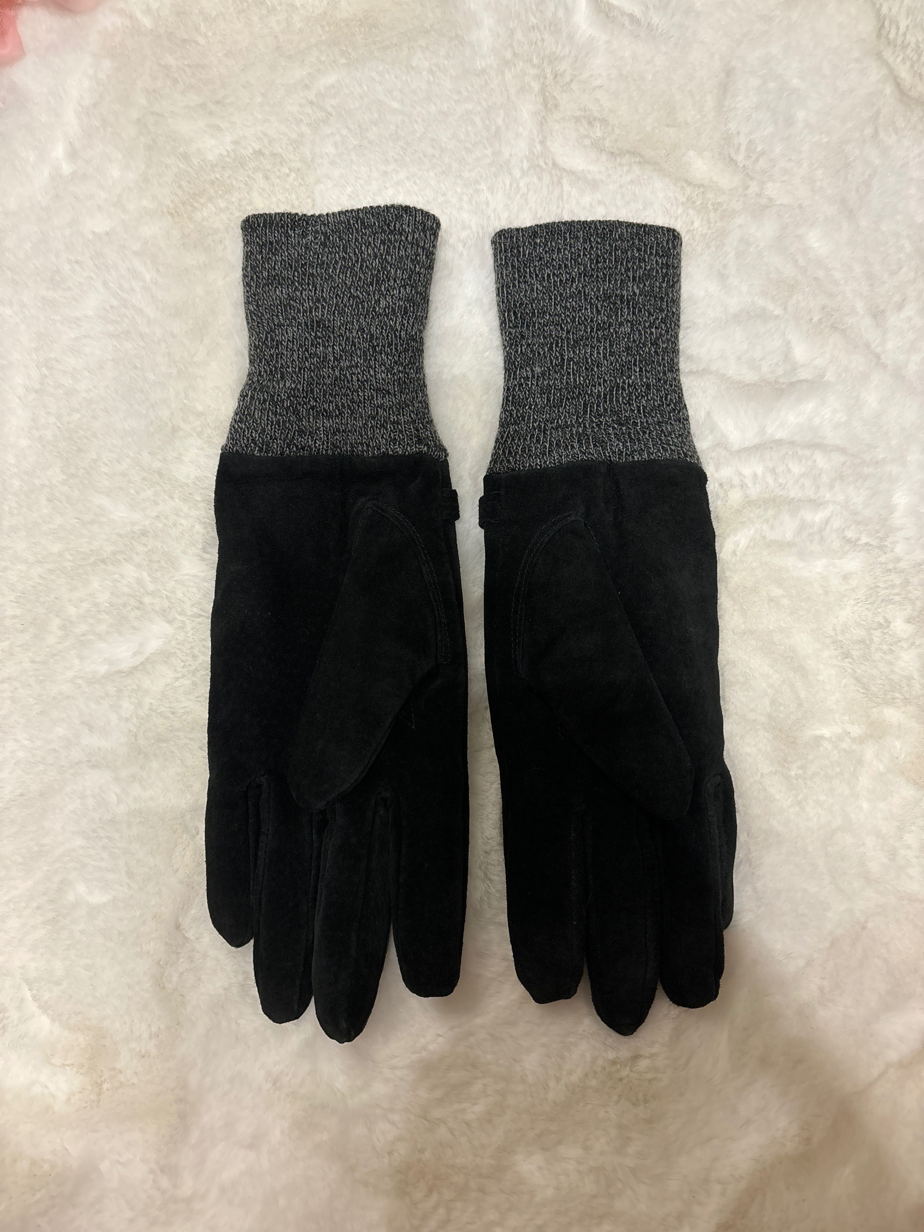 Rękawiczki eleganckie czarny ciepłe RESERVED