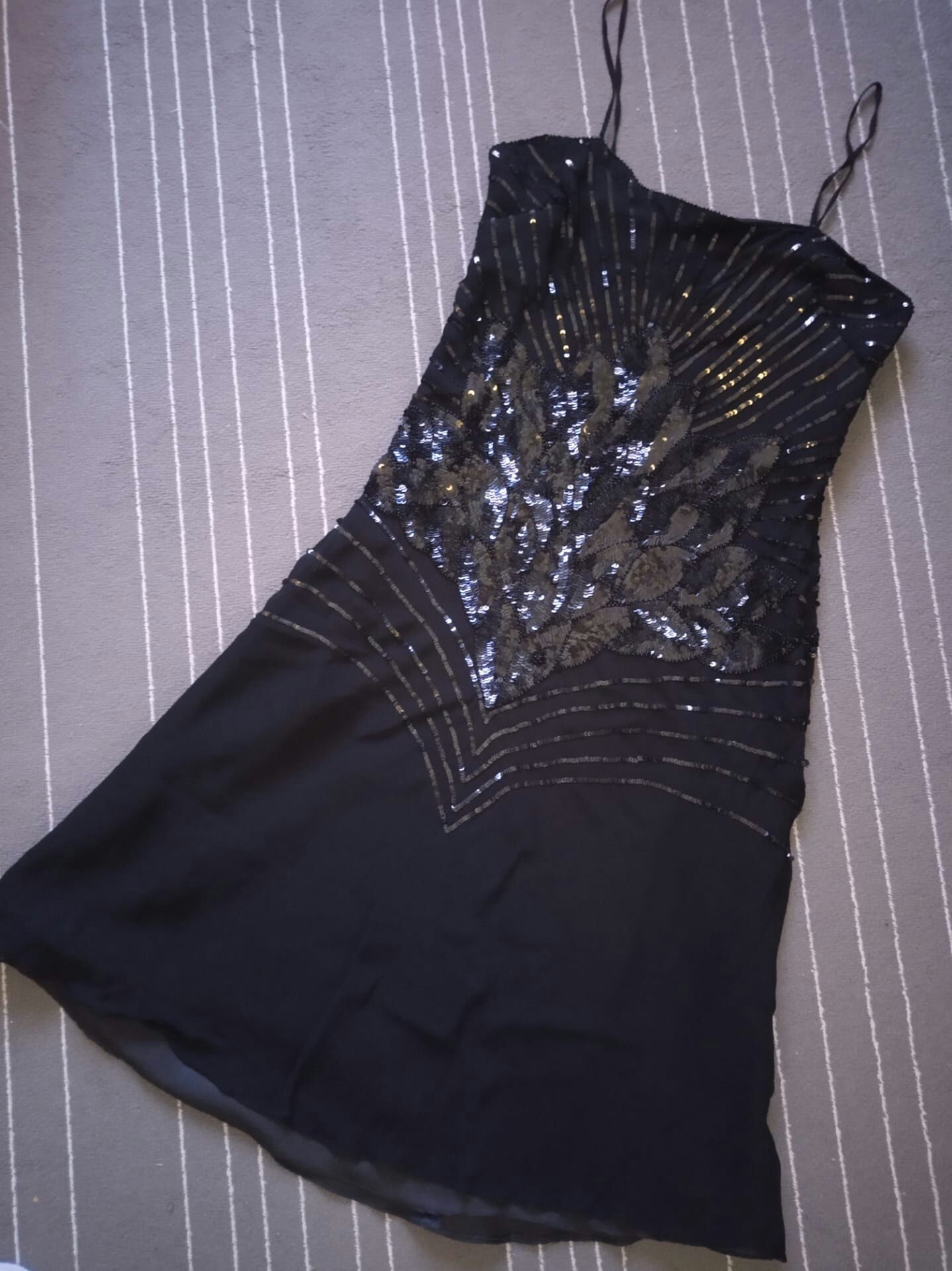 Vestido Mango com lantejoulas tamanho L (novo nunca foi usado)