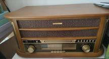 Leitor Vinil , Gira discos Retro Vintage, USB, CD, Radio, Cassete