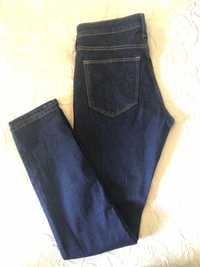 Calças de ganga escura skinny elásticas, tamanho 36, da H&M - NOVAS