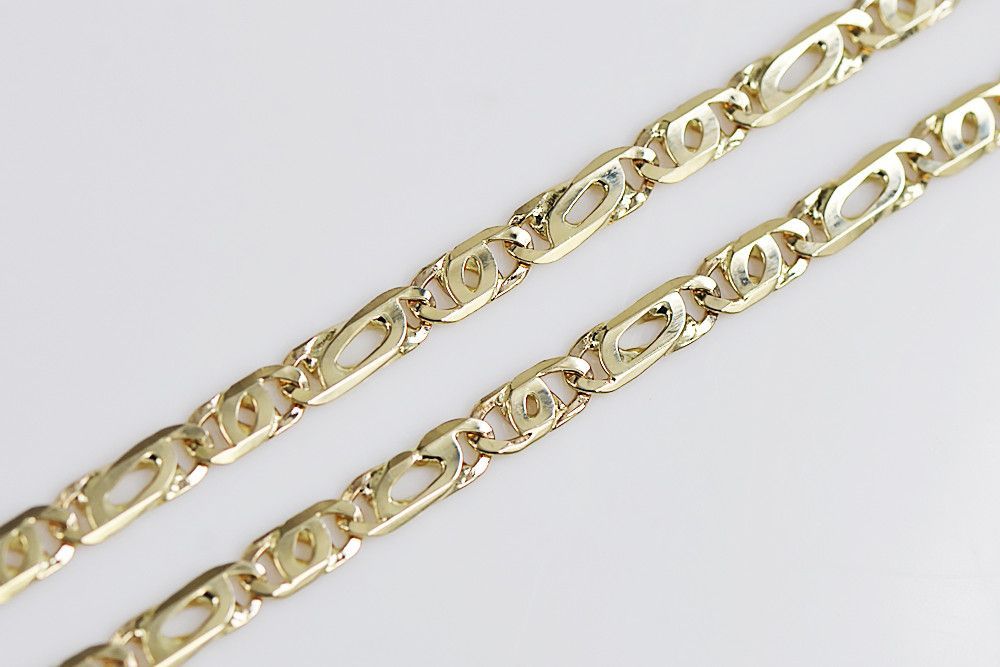 Łańcuszek z żółtego żółte 13g Tygrysie oko 14k 585 włoski cc021y