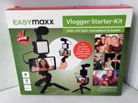 Statyw Selfiestick Lampa LED Zestaw Vlogera Easymaxx