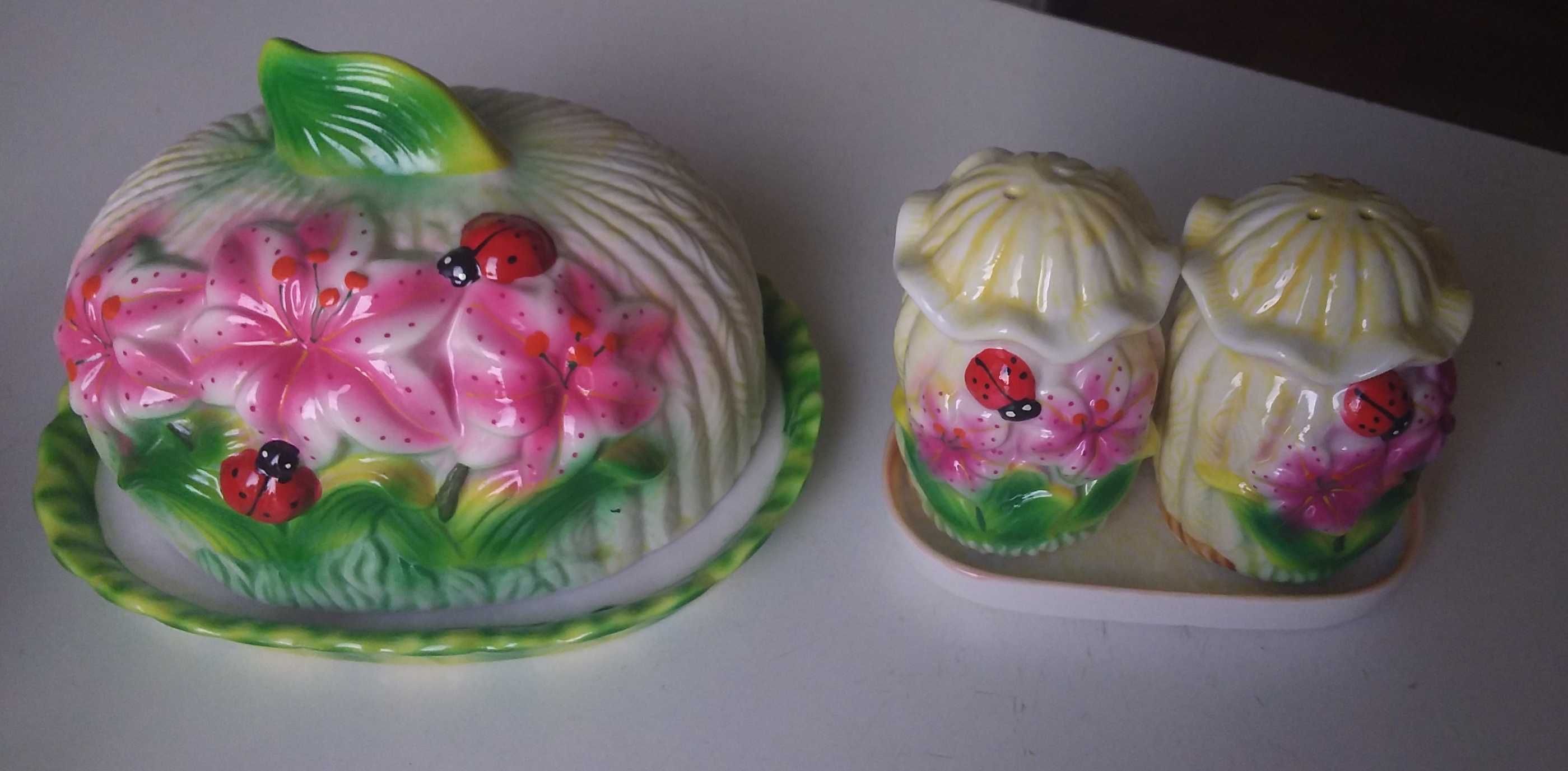 Набор масленка/масленица, перечница, солонка