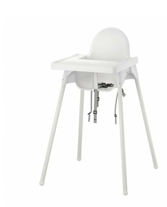 Cadeira alta c/tabuleiro, branco