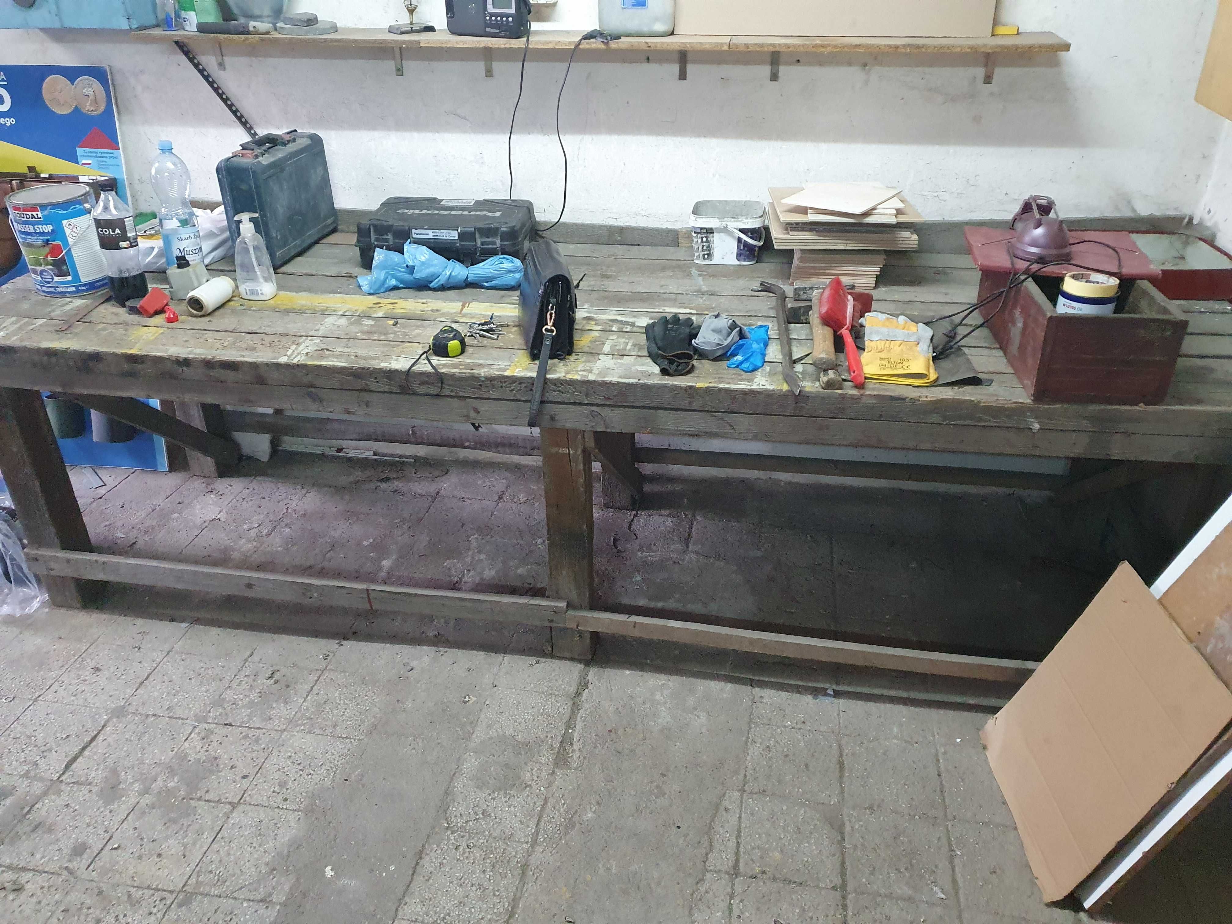 Stół roboczy drewniany