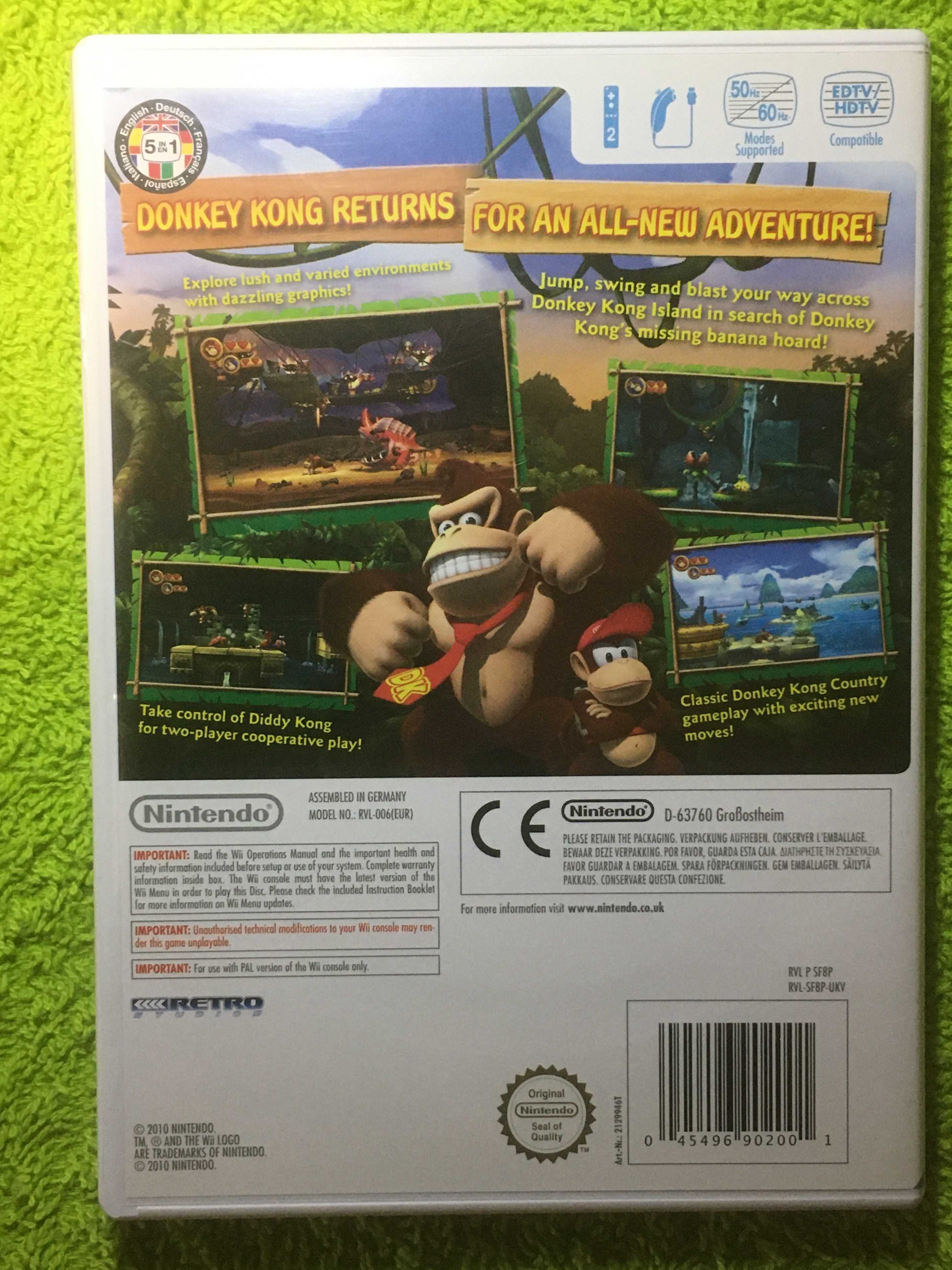 Donkey Kong Country Returns nintedo Wii