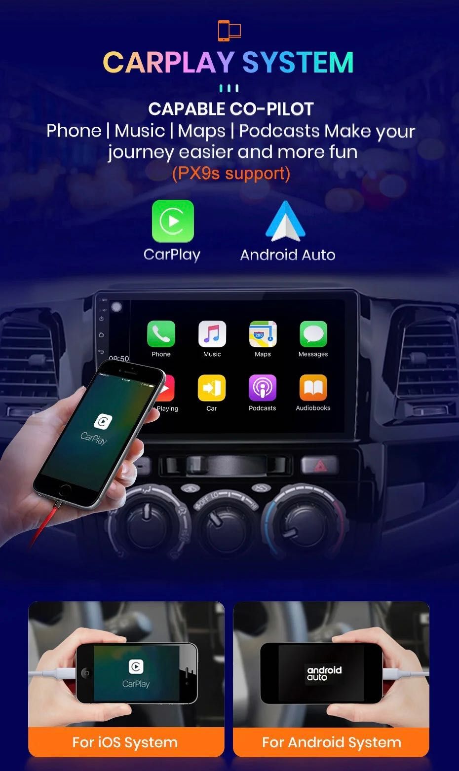 Auto Radio Toyota Fortuner *Android 2Din * 2015 a 2018