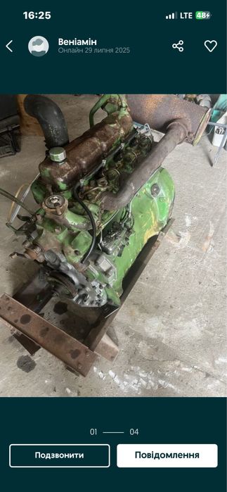 Мотор,двигун до комбайна Джон Дір John Deere 3,4,6 циліндрові.