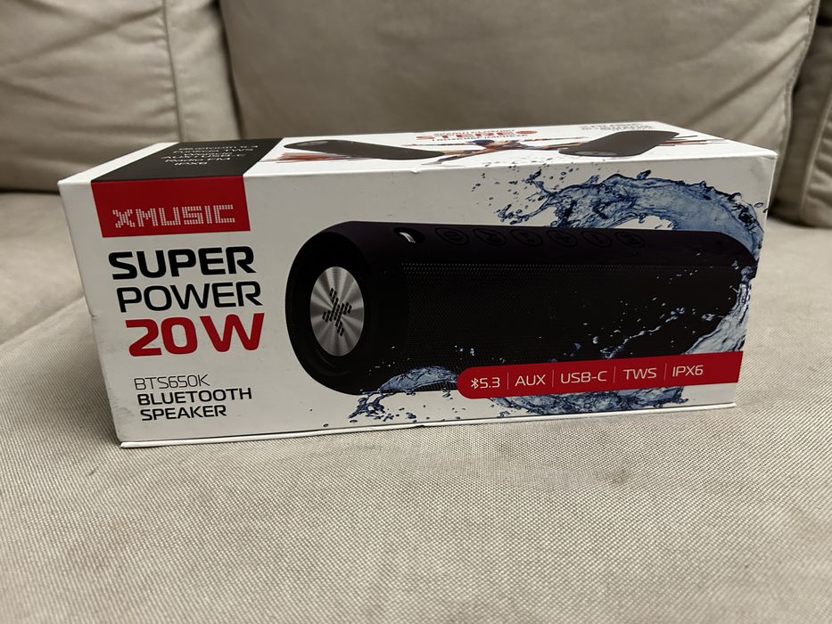 Głośnik bluetooth XMusic BTS650K nowy, nieotwierany + ubezpieczenie