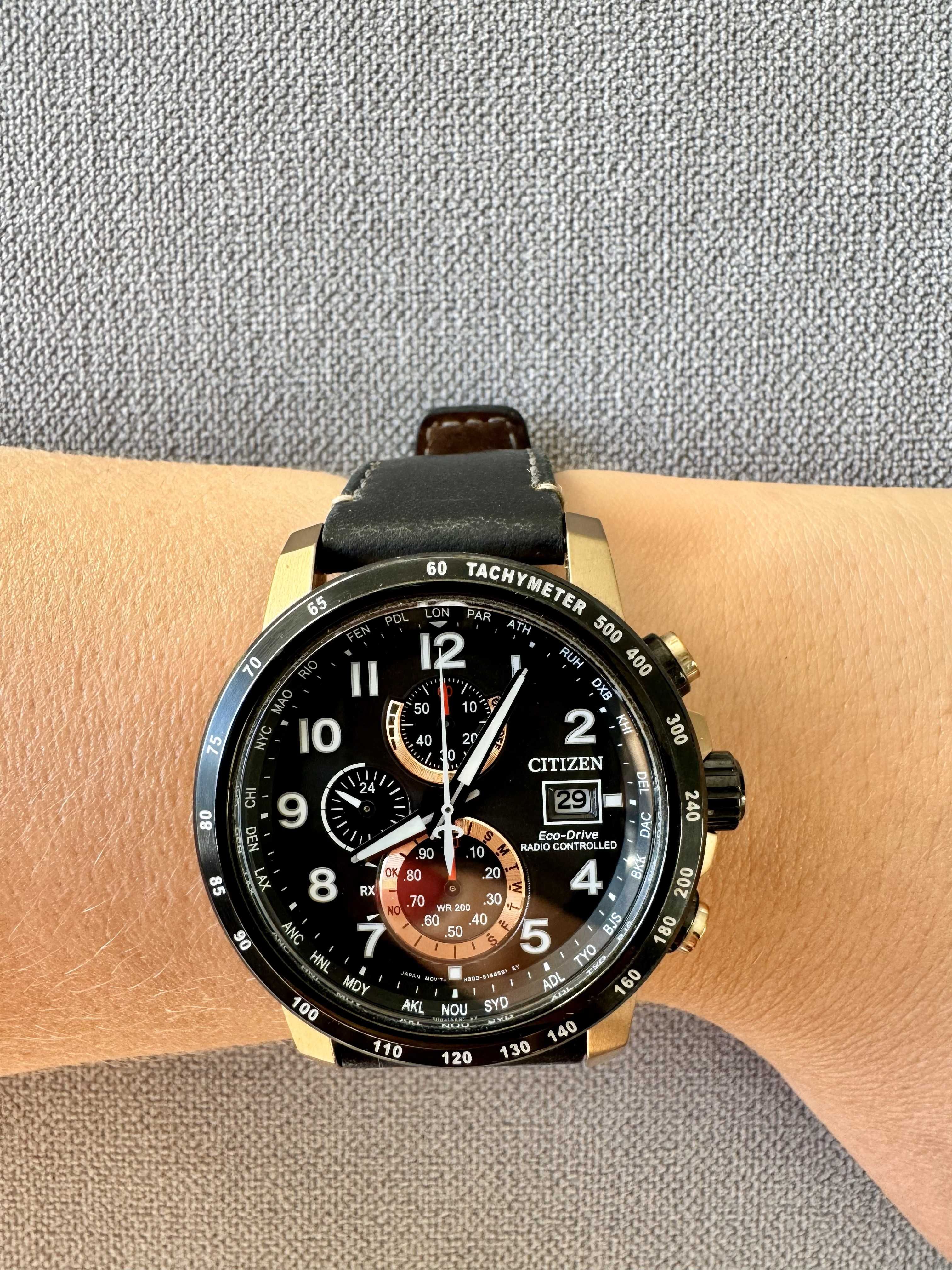 Zegarek męski Citizen Eco-Drive, elegancki sportowy casual na co dzień