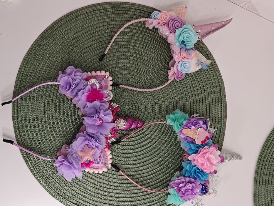 Новорічні святкові обручі   сніжинка цукерка  ялинка  іграшка єдиноріг