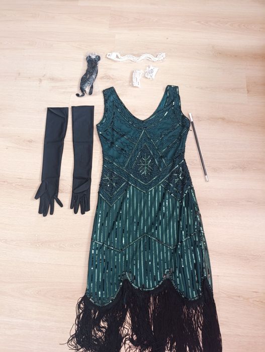 Przebranie karnawalowe sukienka lata 20-30 rozmiar M