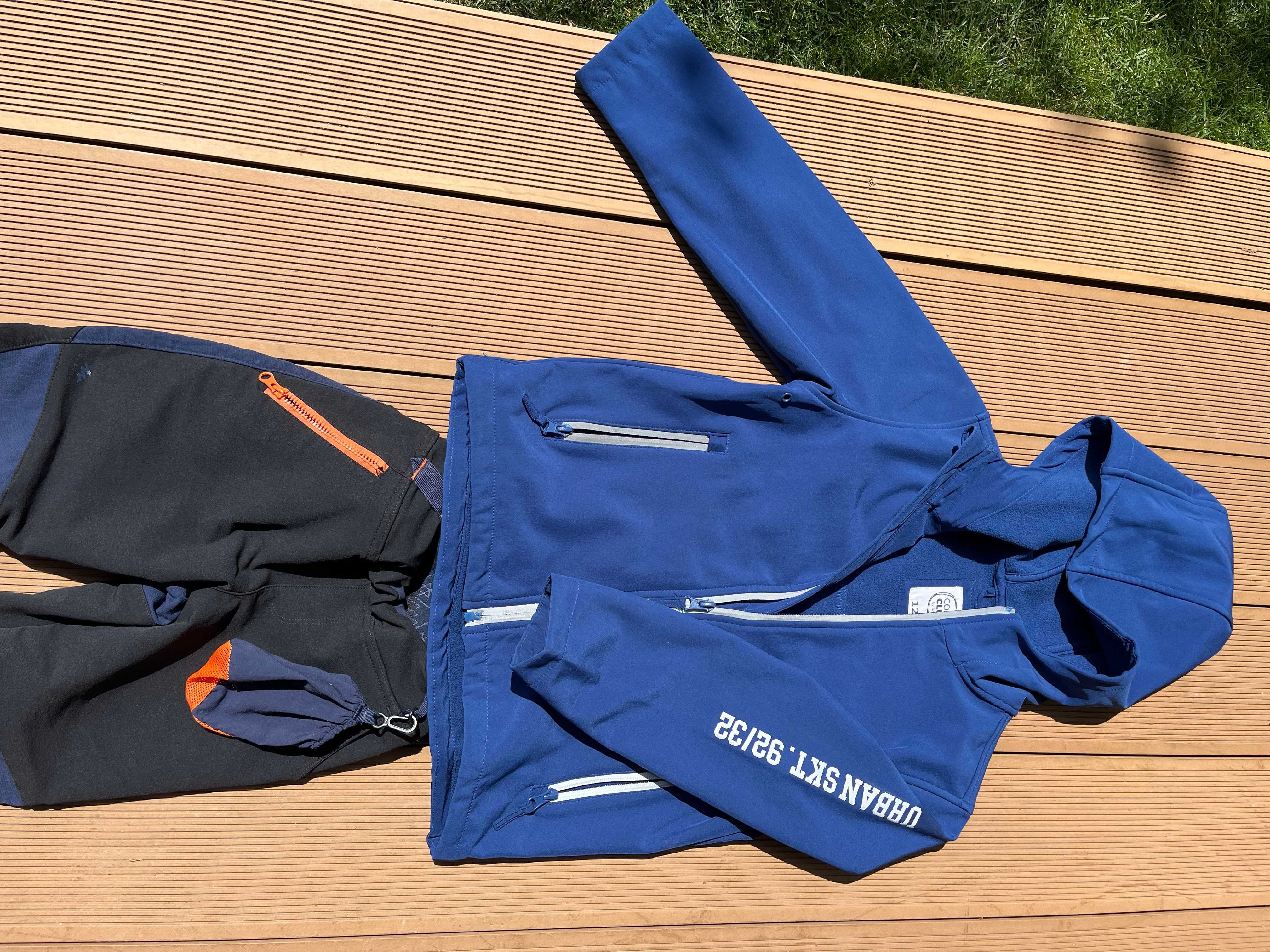 Komplet turystyczny rozmiar 122  softshell, kurtka, spodnie, polar