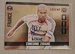 Carta futebol rara zidane