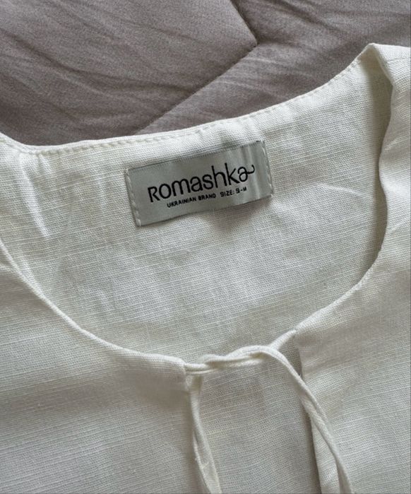 Жіноча біла сукня. Льон. С-М. НОВЕ