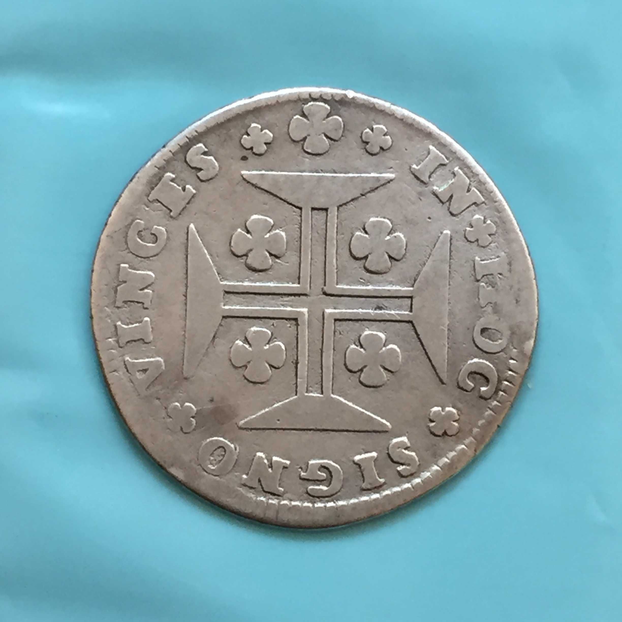 D. JOÃO V - 12 vinténs (240 réis) 1748 - prata