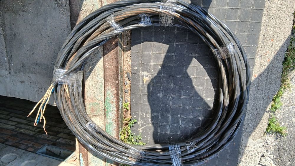 Мідний провід 5х6мм.кв для генератора 17м,товщжили 2,76мм