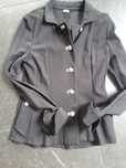 Czarne damskie żakiet vintage chanel s/ m/l herby