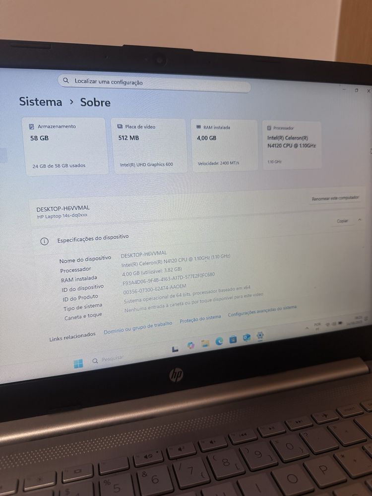 Notebook HP – impecável