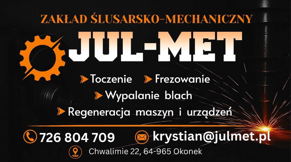 TOCZENIE, Spawanie, frezowanie,  regeneracja maszyn, Wypalanie blach,