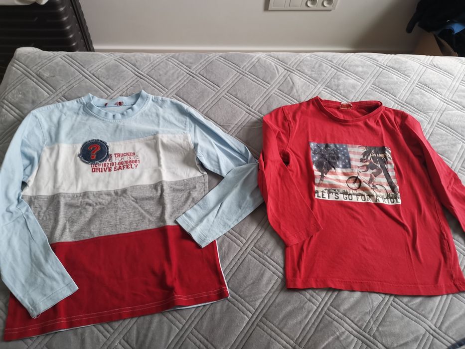 Koszulka t-shirt bluzka z długim rękawem rozm. 122-128 duzo koszulek b