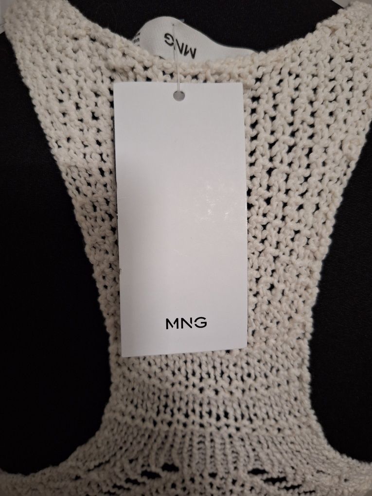 Mango, sukienka szydełkowa r.L, nowa z papierową metką