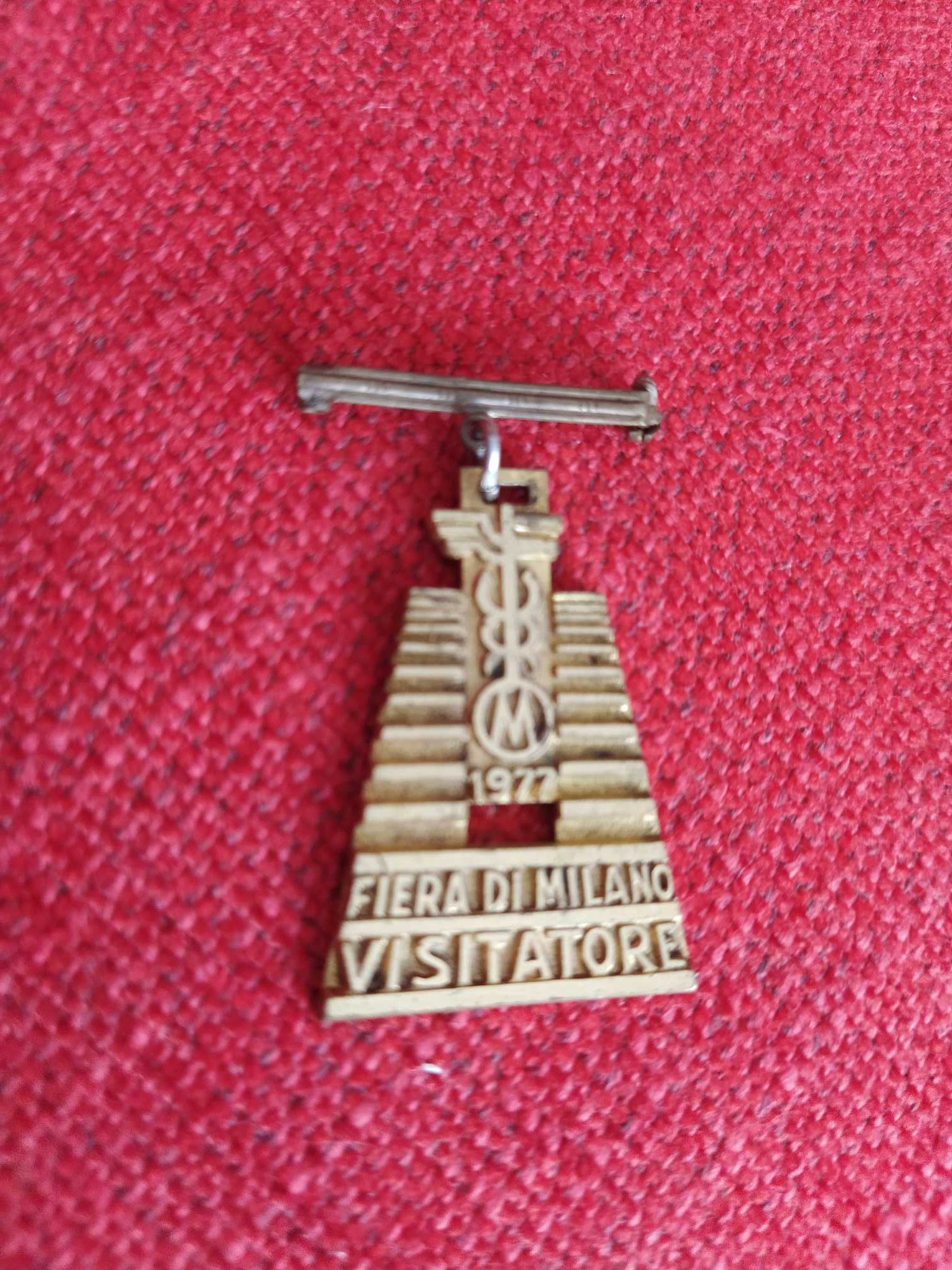 Pin - Medalha Participação Feira de Milão 1977