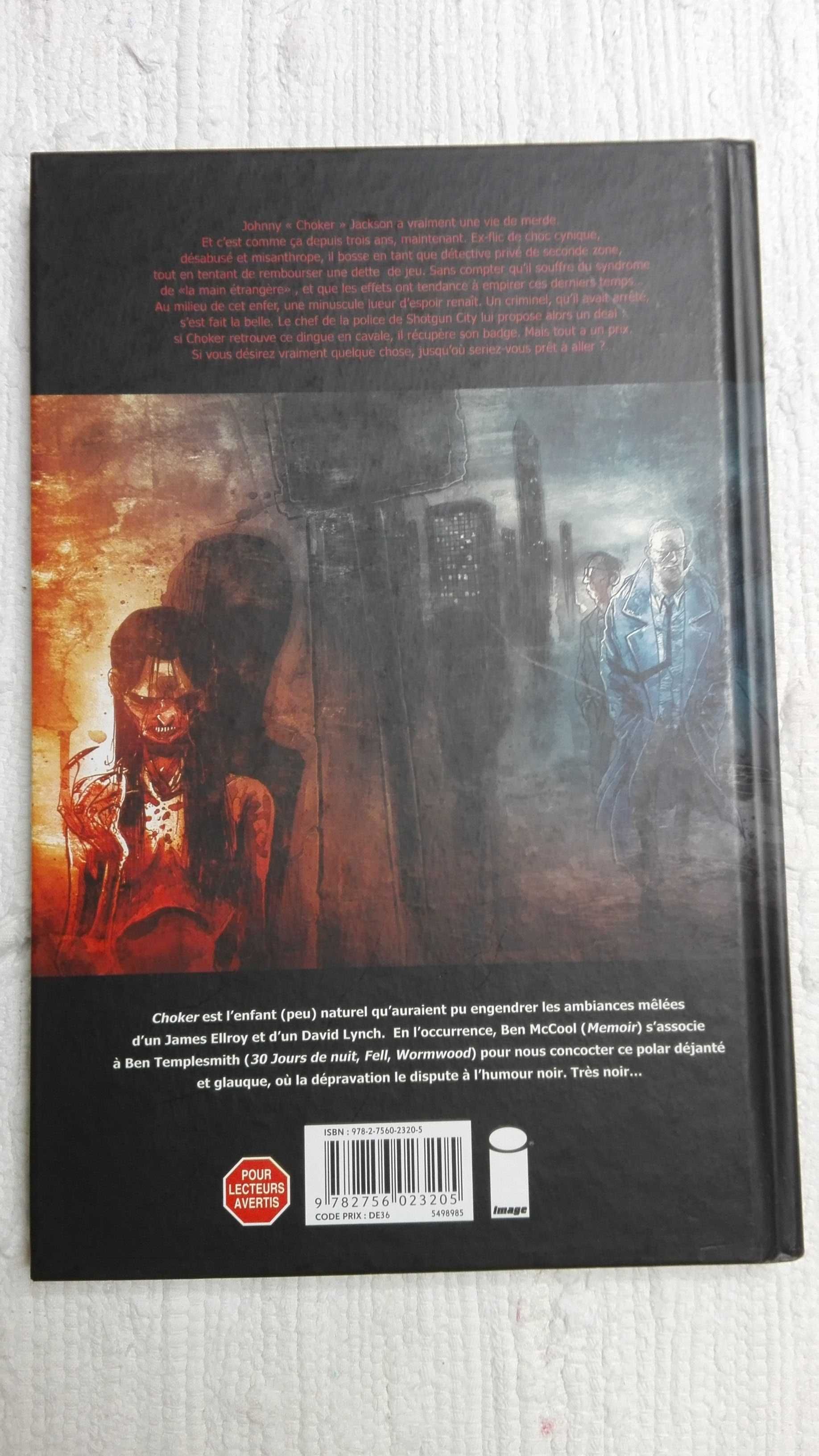 Choker - Ben Templesmith - capa dura