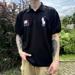 Оригінальна вінтажна футболка polo ralph lauren italia